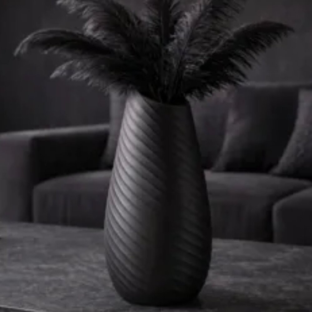 Noctis Oblique - Modern Vase with Oblique Aperture